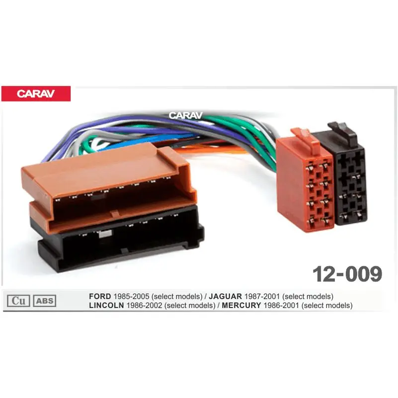 ISO-переходник для FORD 1985-2005 / JAGUAR 1987-2001 LINCOLN 1986-2002 MERCURY 1986-2001 CARAV 12-009 |