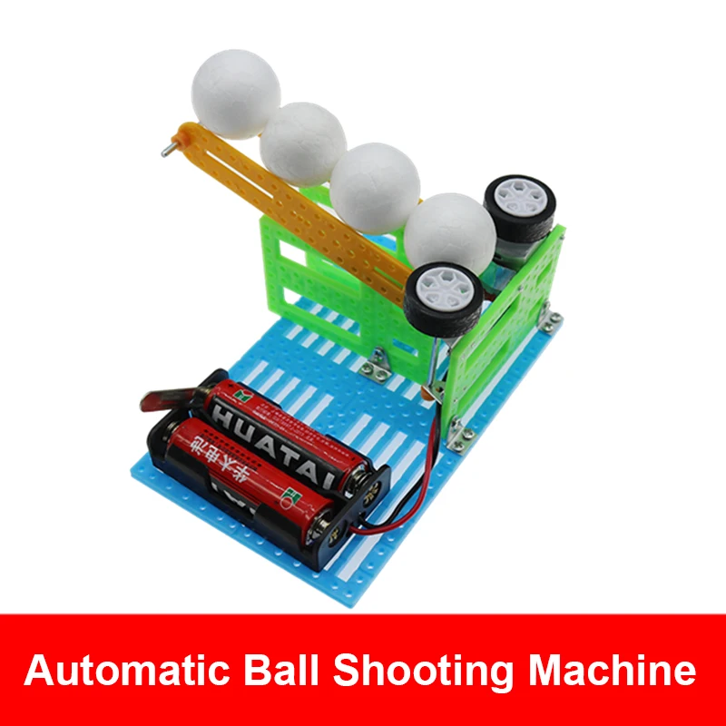 

Electric Ball Technology Small Production Mini Middle School Science Experiment Toys DIY Automatic Ball Shooting Machine