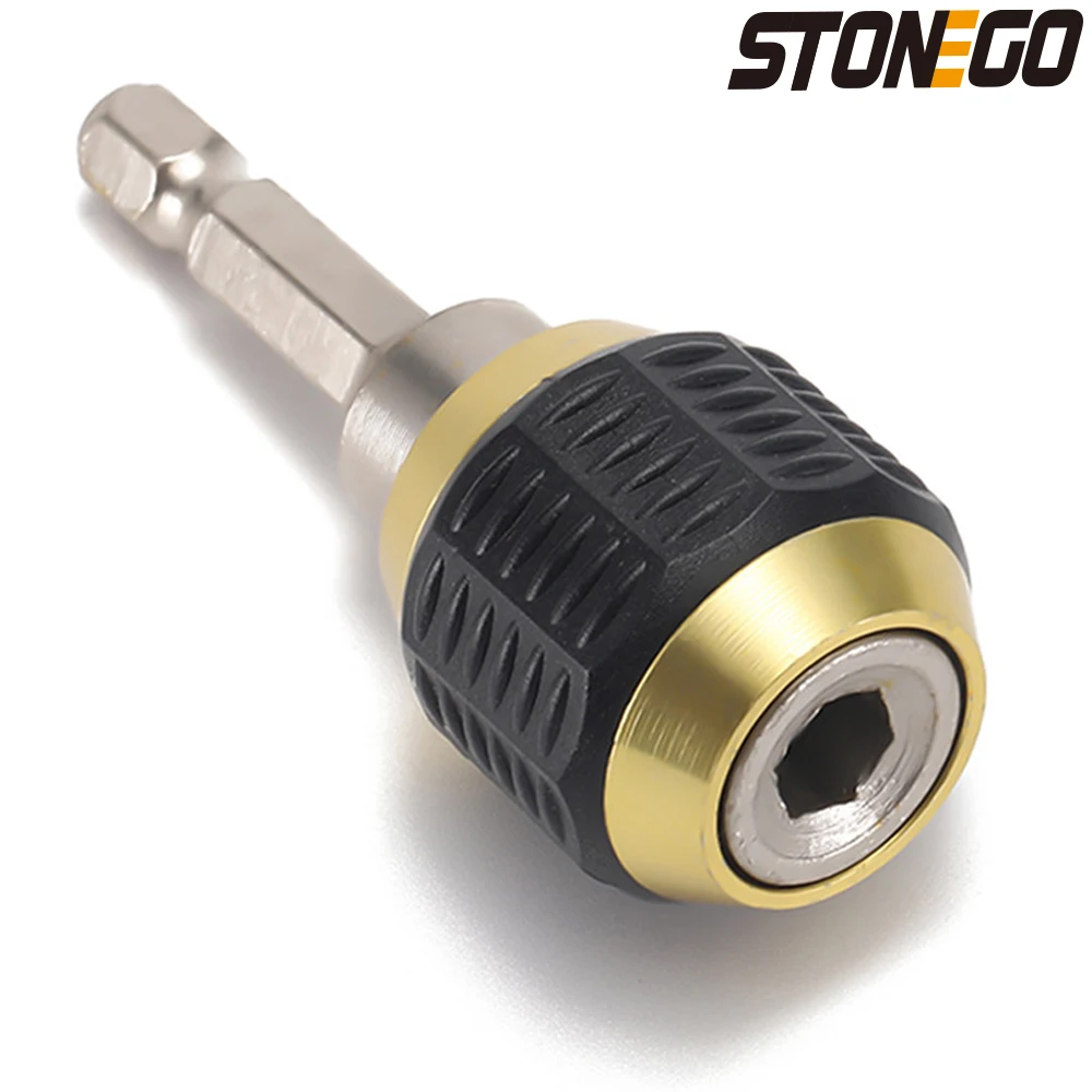 Stonego 1pc Broca Extensão Polegada Hex Shank Chave de Fenda Bit Titular Haste de Extensão Auto-bloqueio Broca Titular