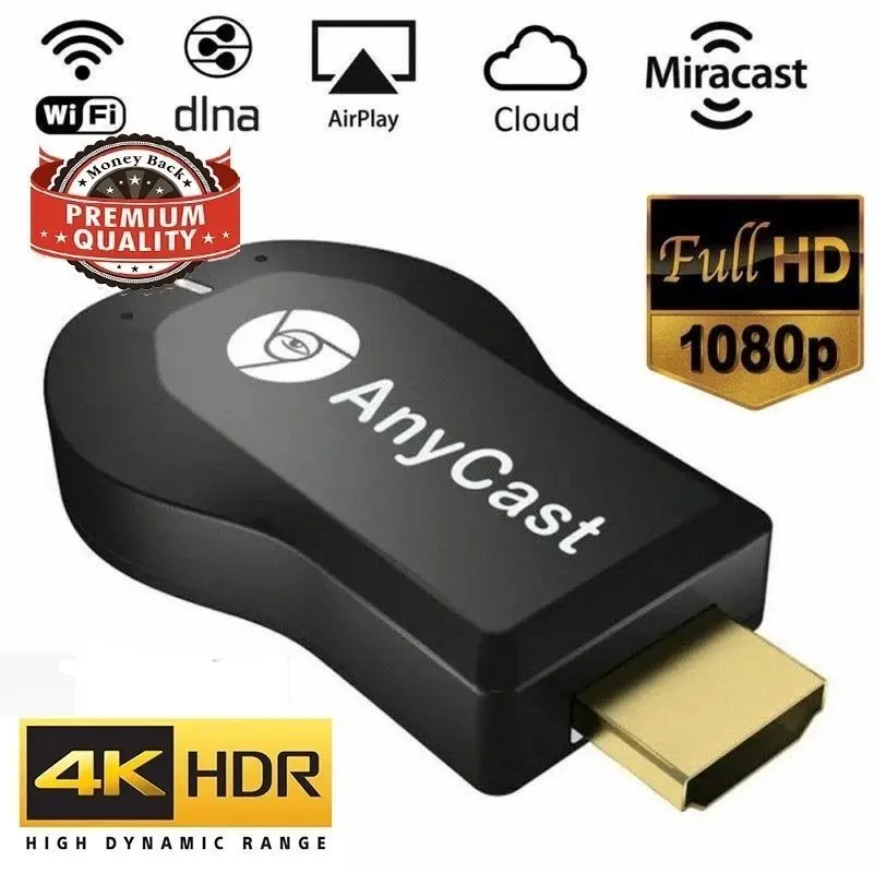 

Беспроводной ТВ-Стик AnyCast M9 plus 1080P, мини-ПК, Wi-Fi дисплей, адаптер, HDMI совместимый приемник, медиа тв-Стик, мини-ПК DLNA Airplay Is