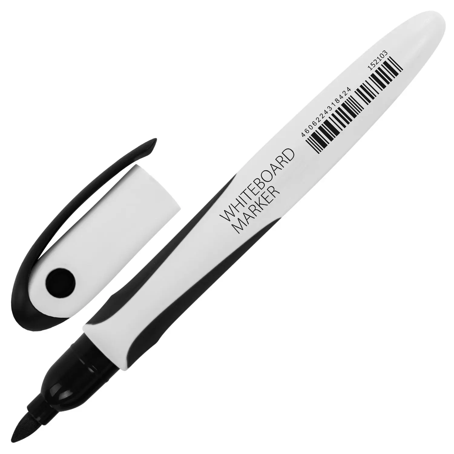 Маркер стираемый для белой доски ЧЕРНЫЙ BRAUBERG &quotSOFT LITE&quot 3 мм резиновая вставка