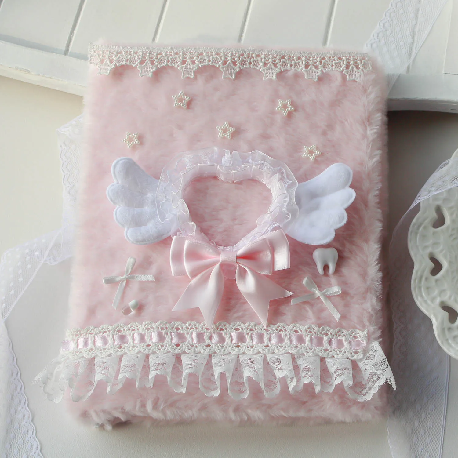 

Розовый плюшевый альбом для фотокарт Kpop 80 карманов