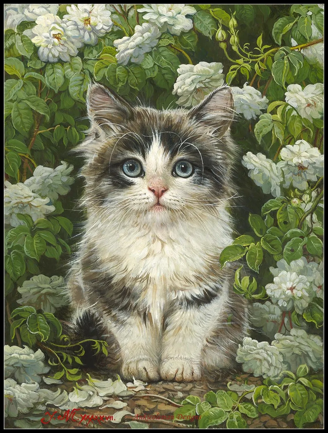 удивительные иллюстрации от художника rihards donskis (apofiss). кошка акрилом. картины с кошками. рисунки котиков. реалистичный котенок.