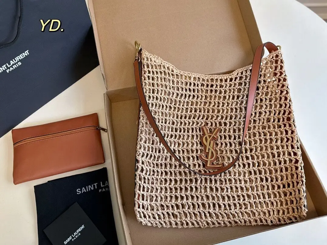 точная копия 1:1 Женская Большая Сумка С Принтом YSL