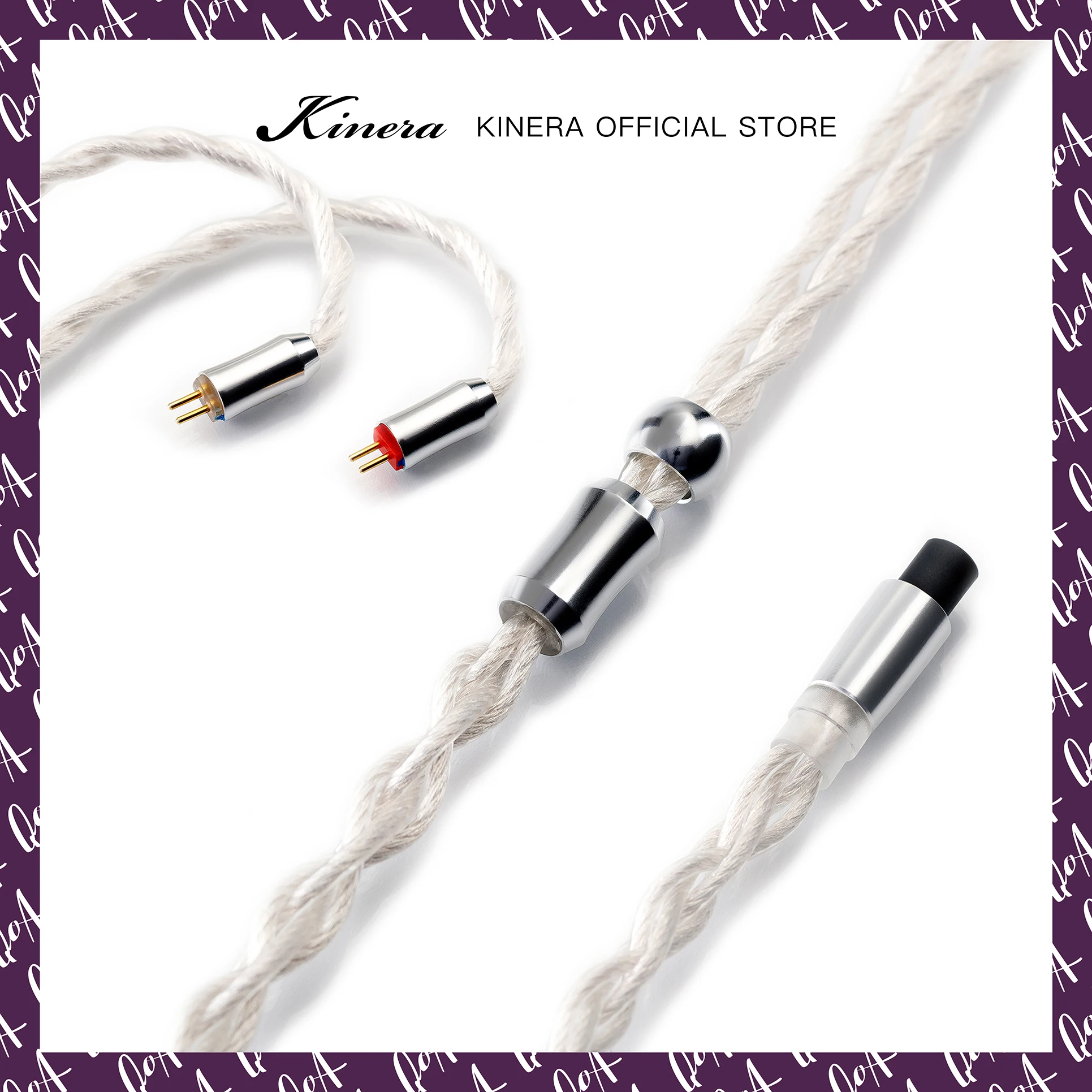 

QoA RUM Modular Upgrade Cable (2.5+3.5+4.4), 6N OCC with silver plated, 4 core cross braided, 0.78 2pin / MMCX connector