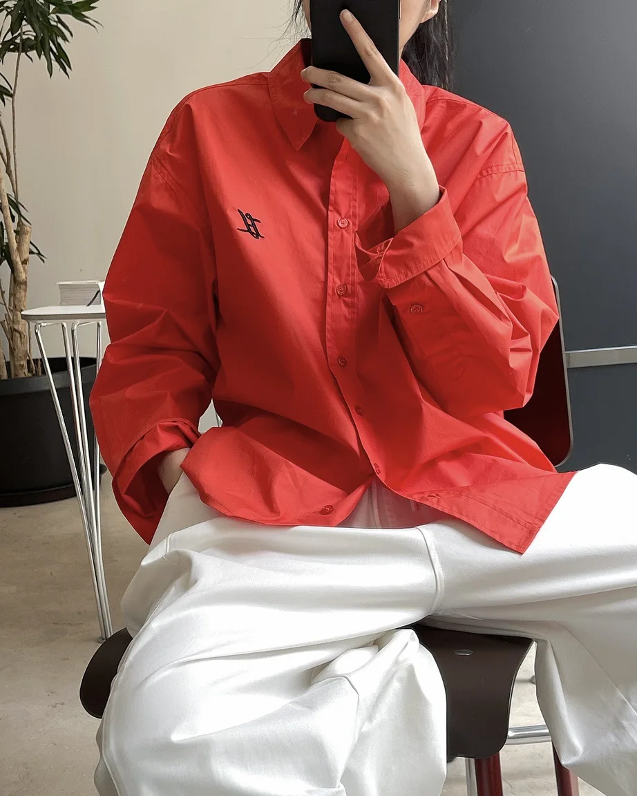 new woman fashion oversized shirt