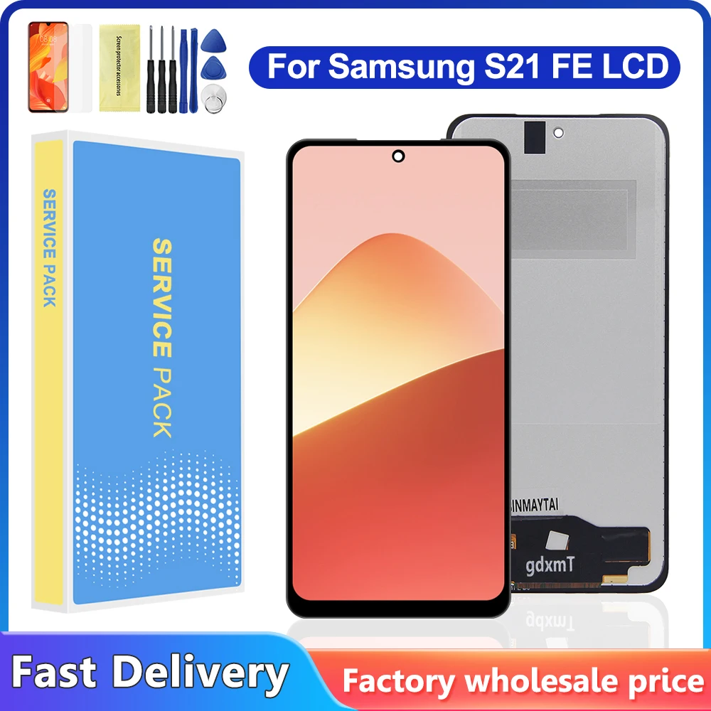 S21 FE TFT качественный экран для Samsung S21FE 5G ЖК-дисплей G990B G990U G990W Замена дигитайзера