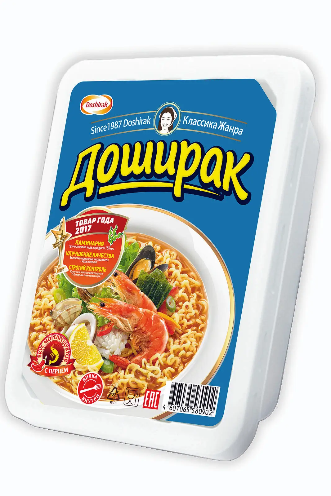 Лапша Доширак вкус морепродуктов