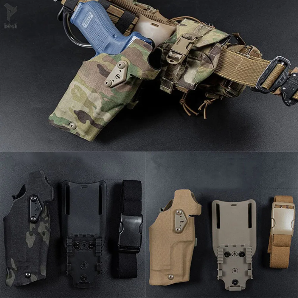 

Totrait Tactical New High Quality Leg Pistol Holster G17 plus X300 Quick Release Hunting Gun Holster