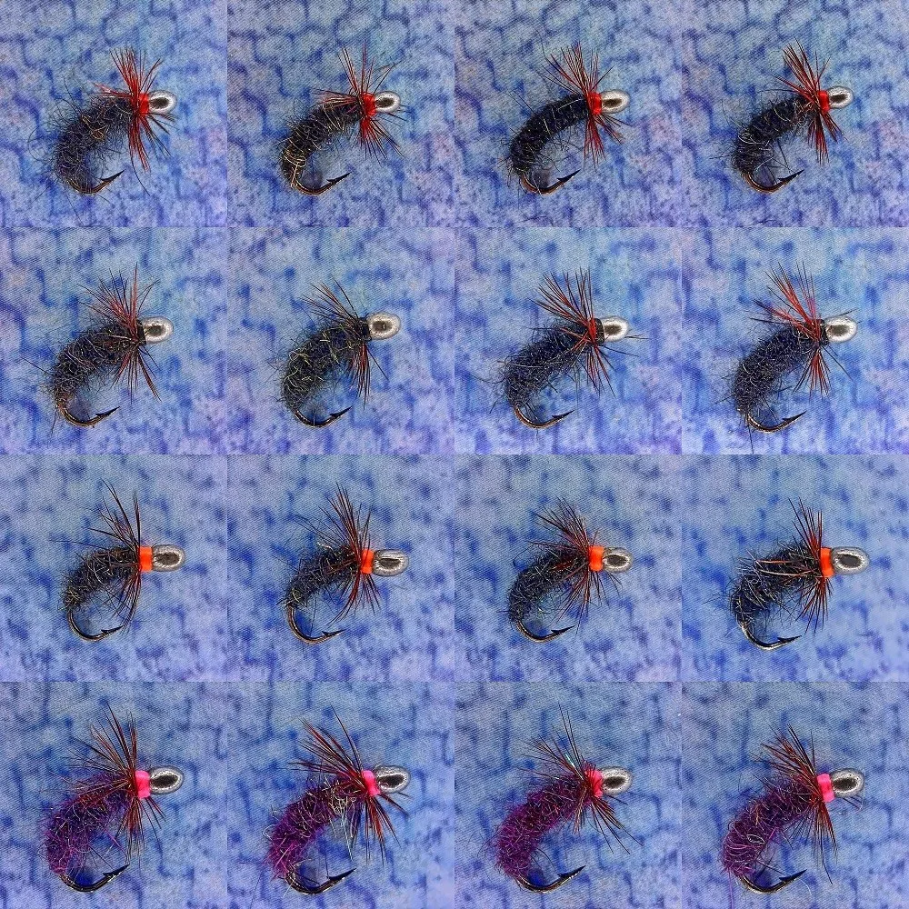 16 шт. Мушки на крючке SCUD № 12 Артикул ГМ – 106