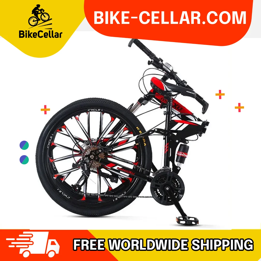 

Folding Mountain Bikes Double Shock Absorption Bicycle 24/26 Inches Pupils Portable Men And Women Scooter