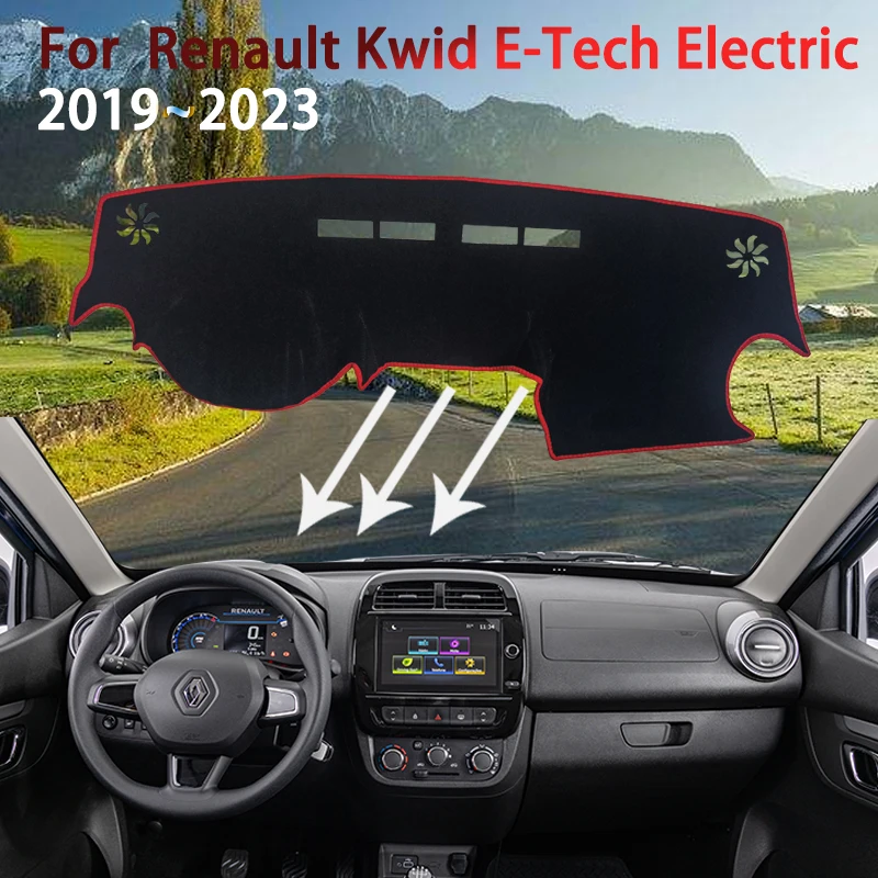 

Dashboard Cover Pad for Renault Kwid E-Tech Electric 2019~2023 Anti-dirty Rugs Mat Sunshade Carpet Car Stickers Auto Accessories