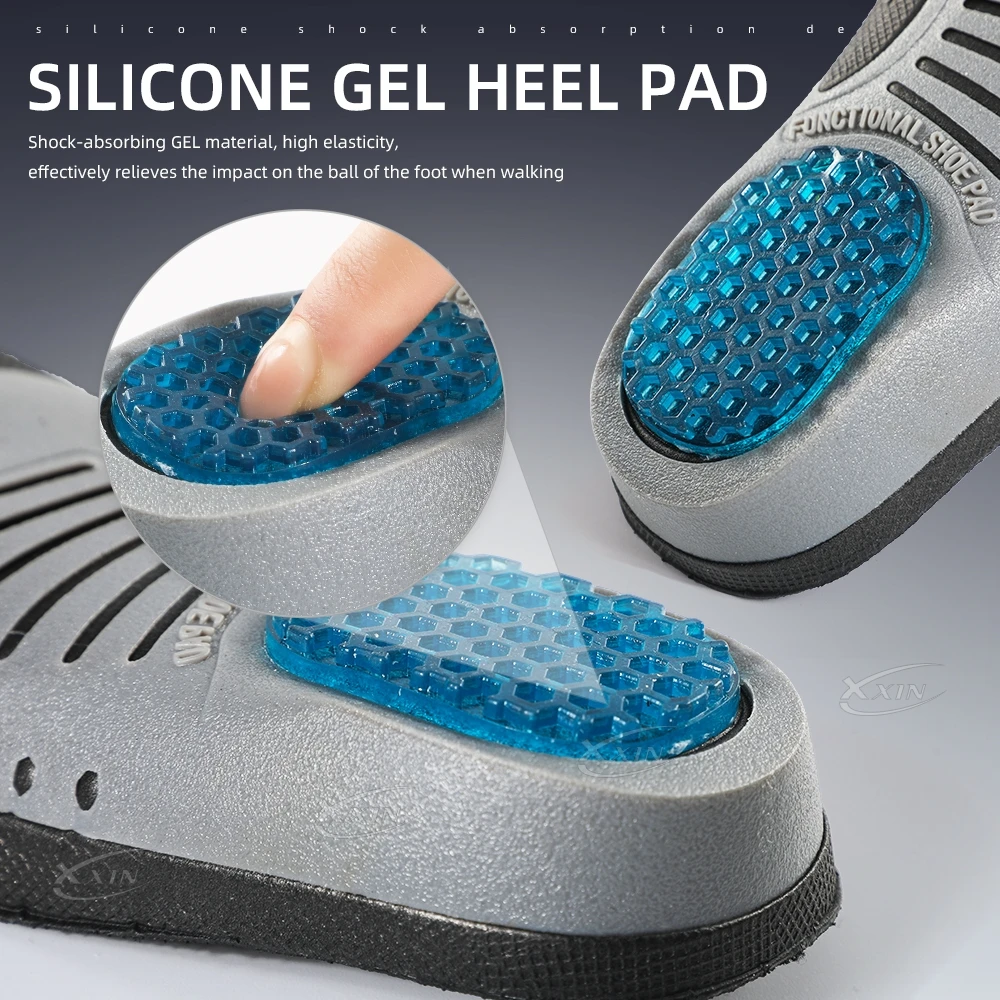 【Xxin】 стельки с поддержкой свода стопы гелевые Iilicone спортивные амортизирующие