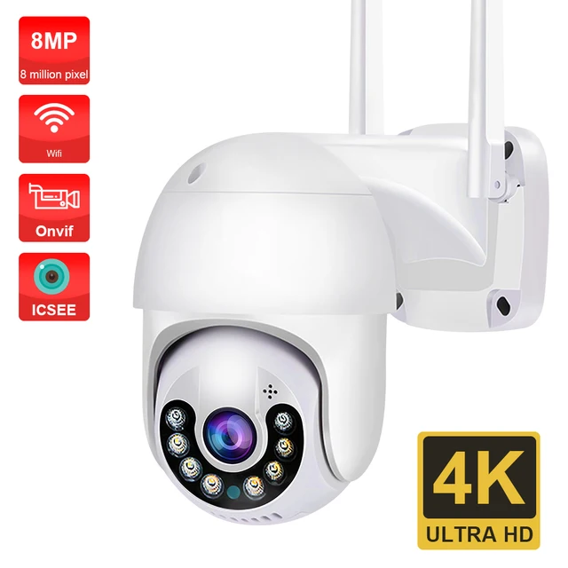 WiFi Camera Outdoor 8MP 4K Ip wifi Camera for home 5MP Surveillance Cameras Security External Wifi IP CCTV ICSEE Onvif 1