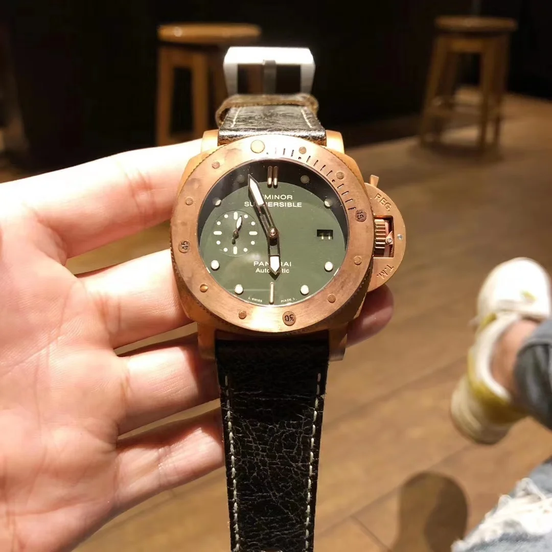 IWC 1:1 AQUATIMER AUTOMATIC Синий ремешок для часов Синий циферблат ...