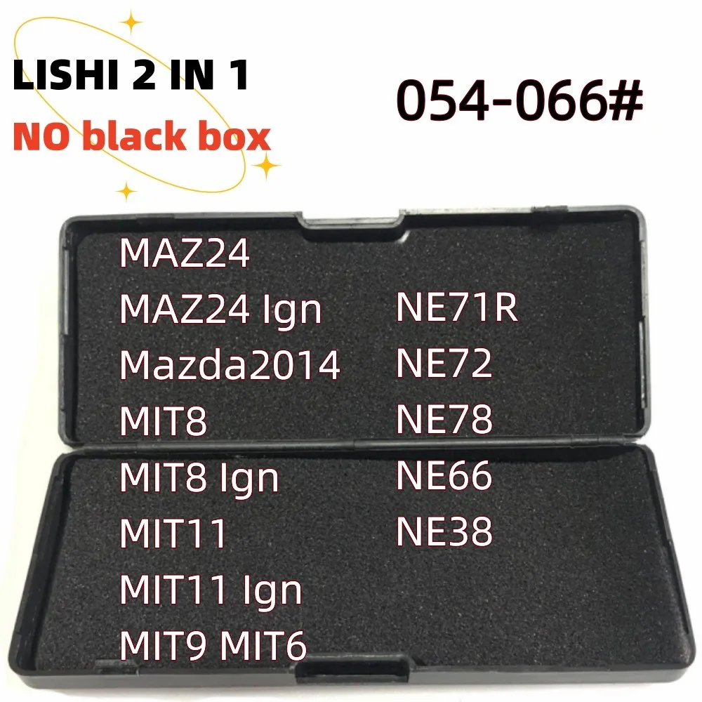 Без Черной коробки lishi 2 в 1 MAZ24 для MAZDA2014 MIT8 MIT11 MIT9 MIT6 NE71R NE72 NE78 NE66 ME38 Ign LiShi 2 в 1 Слесарные Инструменты