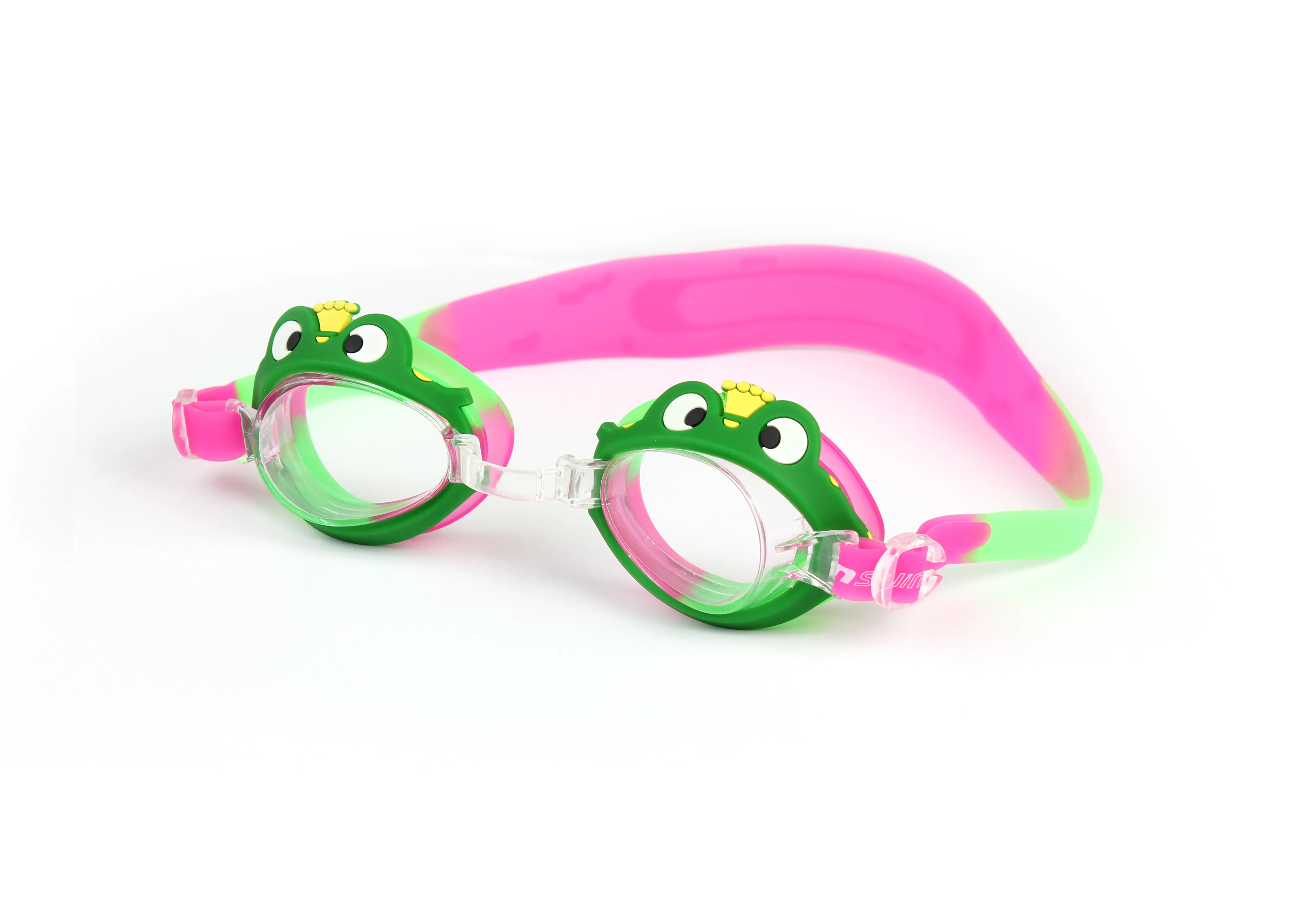 Очки плавательные детские Larsen DR-G1721 &quotЛягушонок&quot - зеленые | для плавания