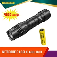 nitecore p10ix 4000 lumens usb c rechargeable ultra compact tactical powerful flashlight using 4 x cree xp l2 v6 led