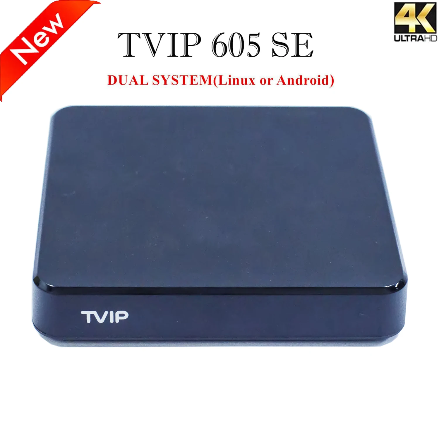 

New TVIP SE 4K HD BT Smart Set Top TV Box Linux&Android dual os tvip 605 se Amlogic S905X 2.4/5G WIFI H2.65 Tvip605 SE IP TV Box