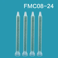 50 pcs fmc08 24 square static thread mouth mixing tube ab glue mixing tube epoxy resin mixing tube