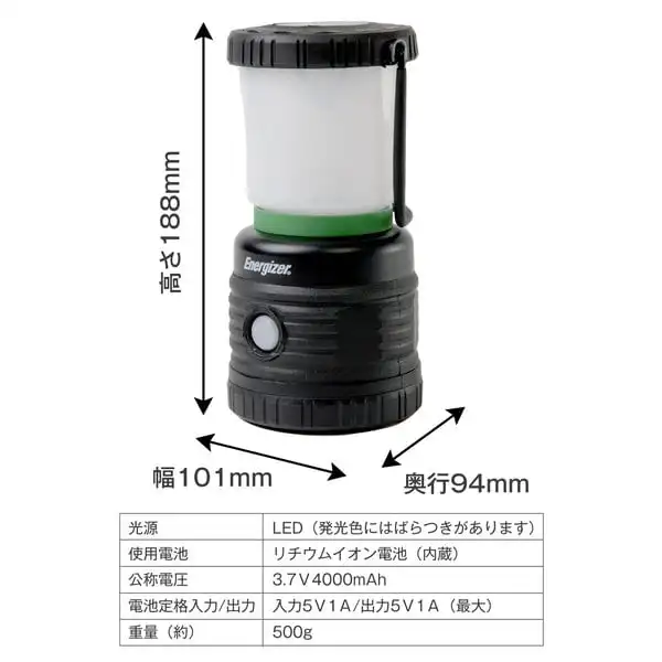 Energizer ENERGIZER ALER28 [Перезаряжаемый уличный фонарь 1150 люмен ЧЕРНОЙ СЕРИИ]