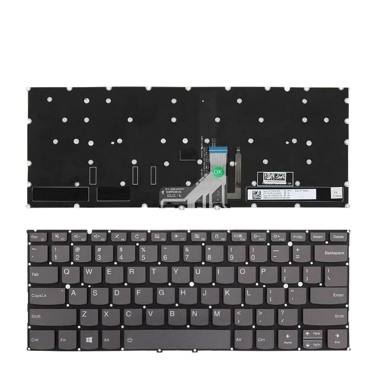 

New US Layout Keyboard For Lenovo Yoga 920-13 920-13IKB GRAY (Backlit Without FRAME ) US