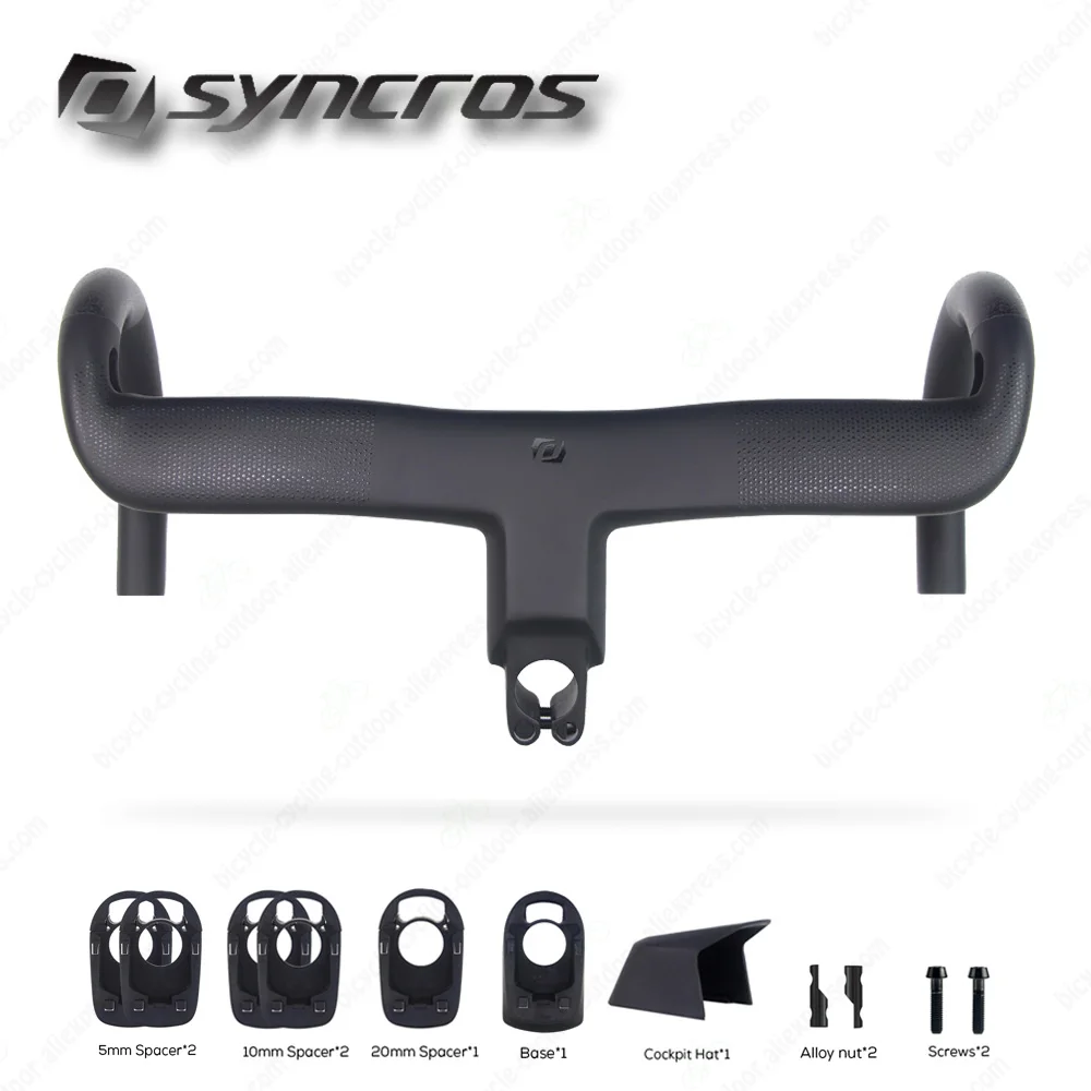 Фото Syncros Creston Ic Sl Aero RC Carbon OEM встроенный внутренний кабель кабины все детали для руля шоссейного велосипеда Di2 №4
