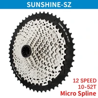 sunshine mountain bike freewheel for micro spline 12 speed compatible with deore m6100 m7100 xt m8100 xrt m9100 bicycle cassette
