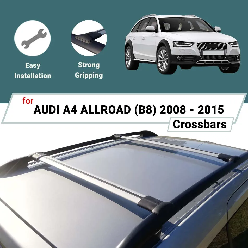 BARS FOR AUDI A4 ALLROAD (B8) 2008 - 2015 ALUMINUM ALLOY CRO