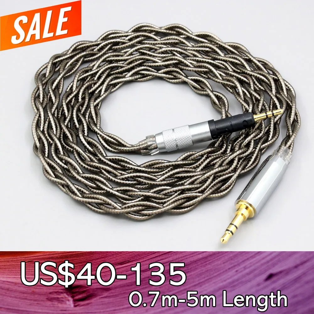 

99% Pure Silver Palladium + Graphene Gold Earphone Shield Cable For Audio Technica ATH-M50x ATH-M40x ATH-M70x ATH-M60x LN008230