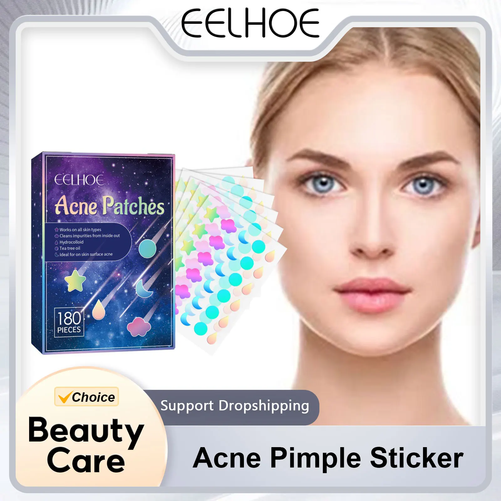 EELHOE наклейка на прыщи от акне невидимые прыщики патчи впитывающие кожу пятна