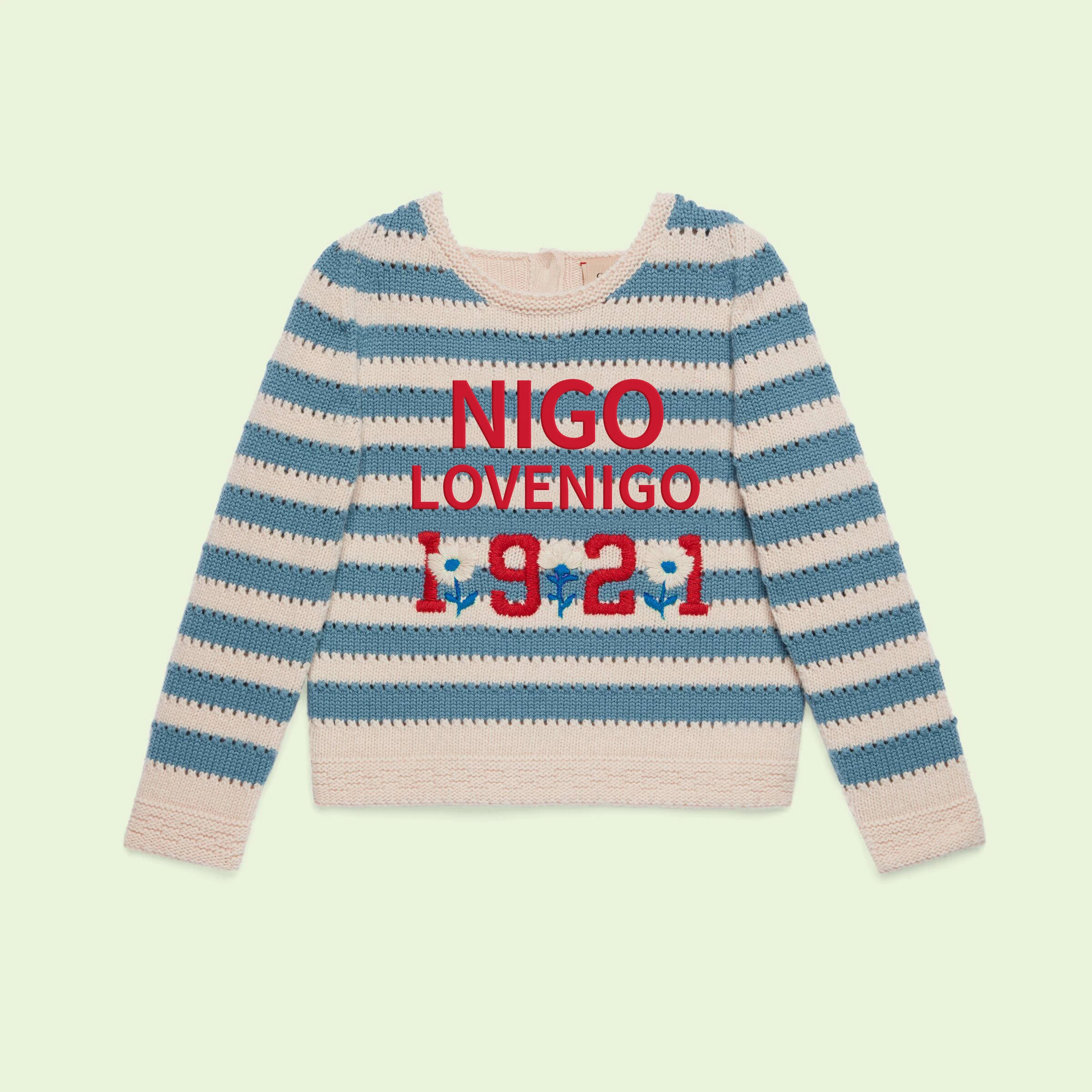 

Детский Повседневный свитер с длинным рукавом и принтом NIGO # nigo34922