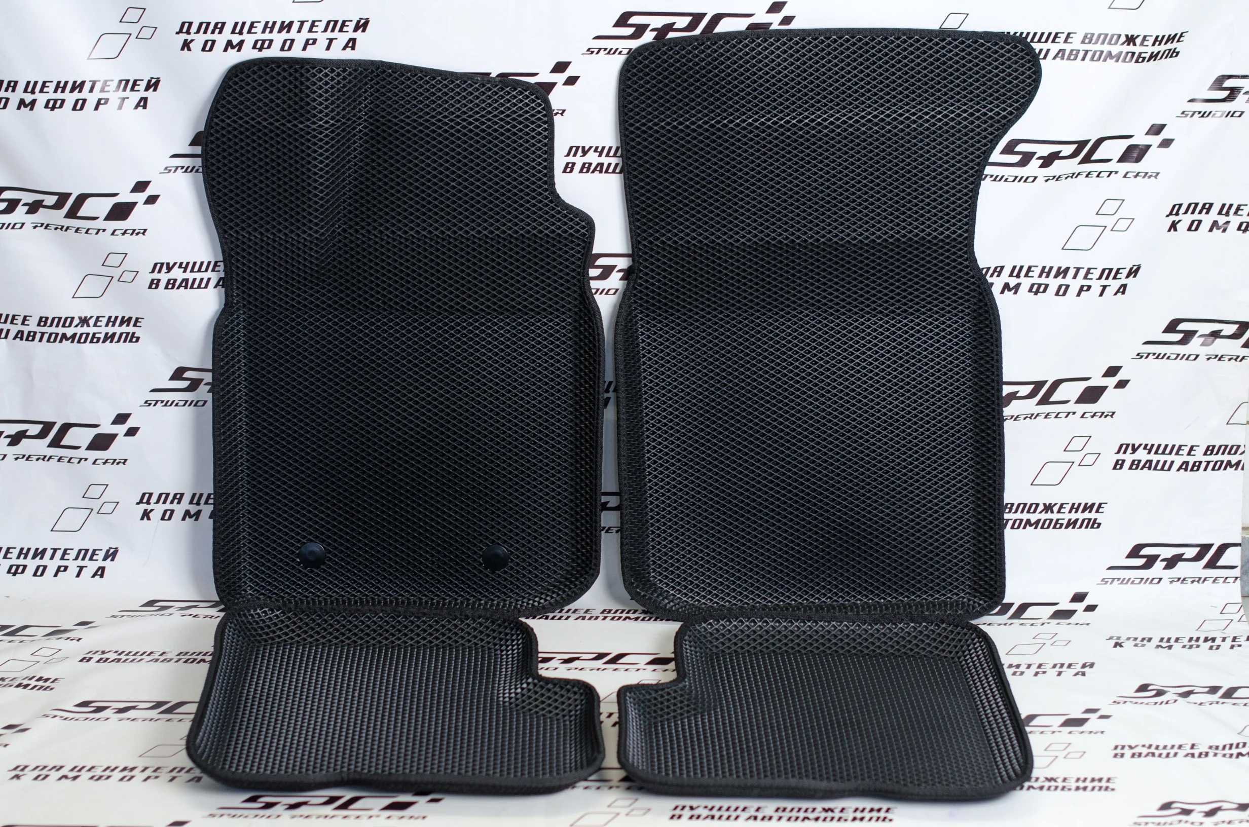 Новинка! Коврики Ева с Пресс Бортами на RENAULT LOGAN I PREMIUM черный