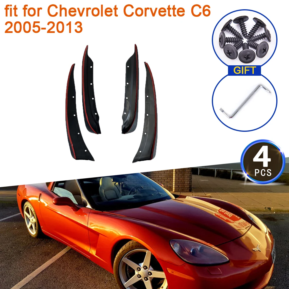 

for Chevrolet Corvette C6 2005 2006 2007 2008 2009 2010 2011 2012 2013 Mudguards Splash Fender Mudflaps Car Styling Accessories