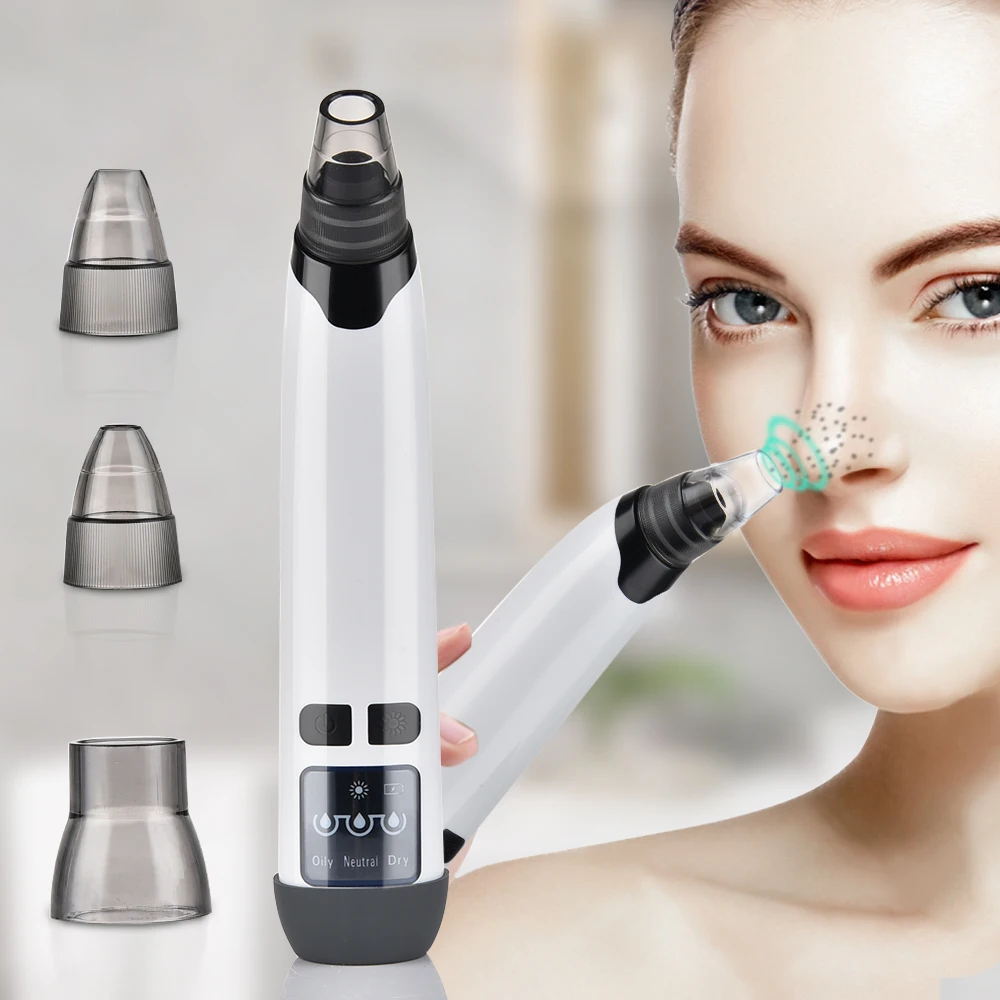 

Vacuum Blackhead Remover Nose Black Spots Cleaner White Dot Pimple Face Cleansing Pore Acne Pimple Removal Facial Skin Care Tool