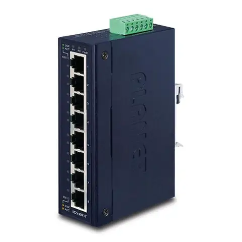 промышленный гигабитный Ethernet-коммутатор широкого спектра действия []IGS-801T 8-портовый 10/100/1000 Мбит/с (с температурой)