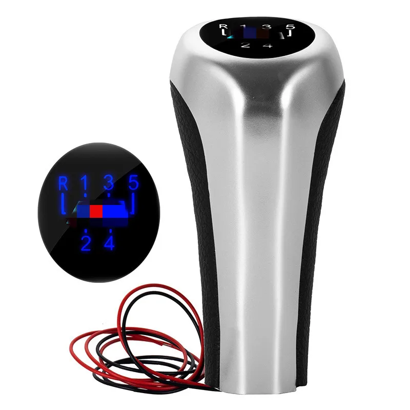 5 6 Speed Manual Gear Shift Knob LED with Backlight for BMW E46 E90 E91 E92 E36 E82 E87 E88 F30 X1 X3 X5 images - 6