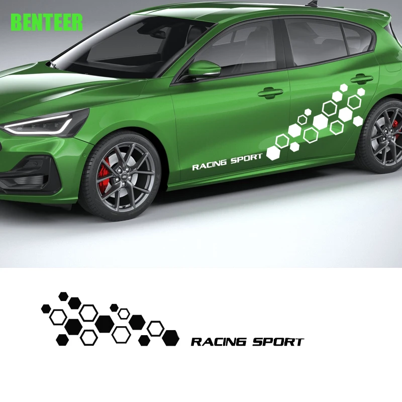 

2Pcs Car Body Sticker For Ford Focus Auto Accessories Decal