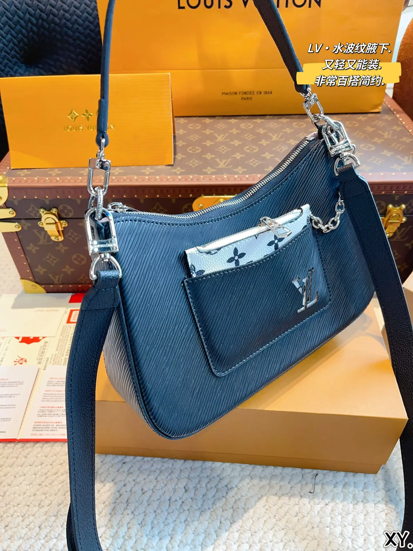 Сумка-тоут Vuitton LV Louis Cope 1:1 2024 Новая женская сумка-кошелек через плечо модная