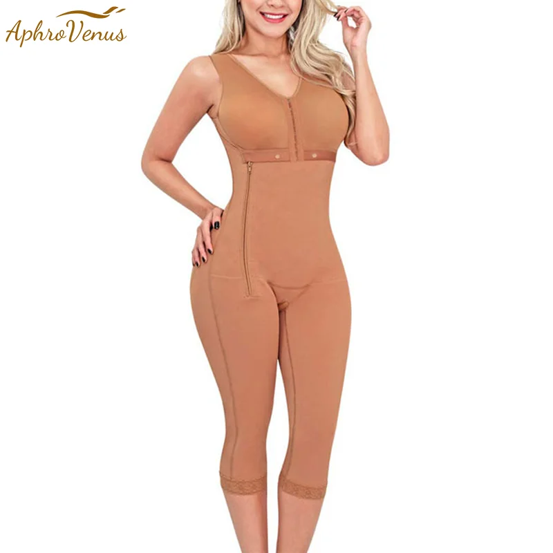 Cinta Modeladora Feminina Shapewear Women Tummy Control Body Long Pants Shaper Butt Lifter Thigh Slimmer Bodysuit Side Zipper