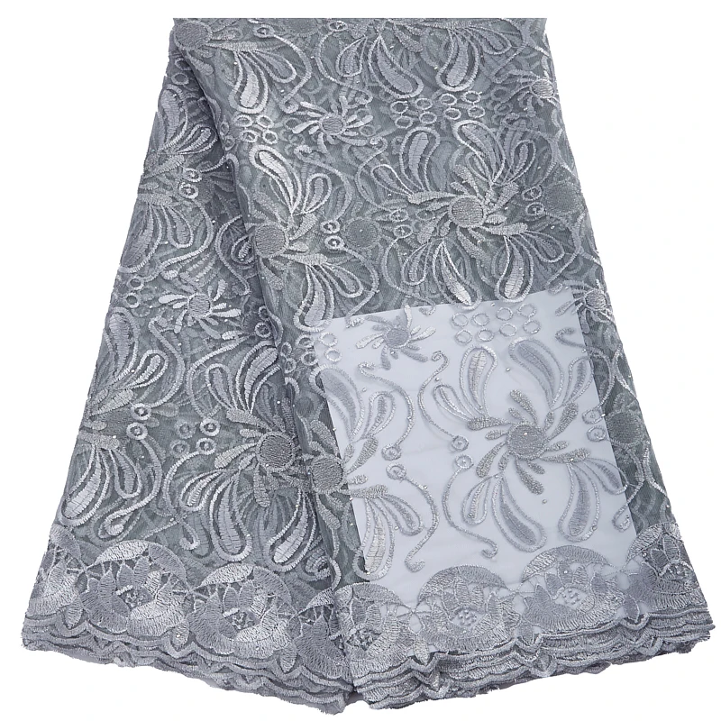 Новейшая африканская Тюлевая кружевная ткань 2022 Высококачественная вышитая