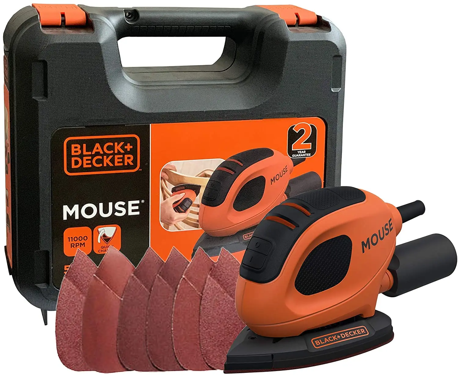

Многофункциональный песок + наждачная бумага Black + Decker BEW230K, 55 Вт
