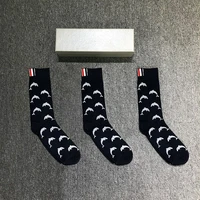 3 pairs mens boutique socks breathable sports socks little dolphin boat socks comfort cotton ankle socks men calcetines