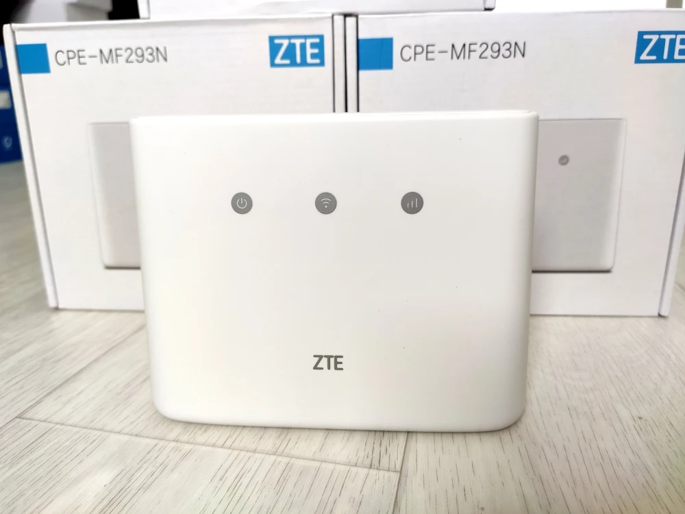 Прошитый 300мбит/с WIFI роутер модем ZTE MF293N 3G 4G LTE с сим слотом интернет станция RJ11