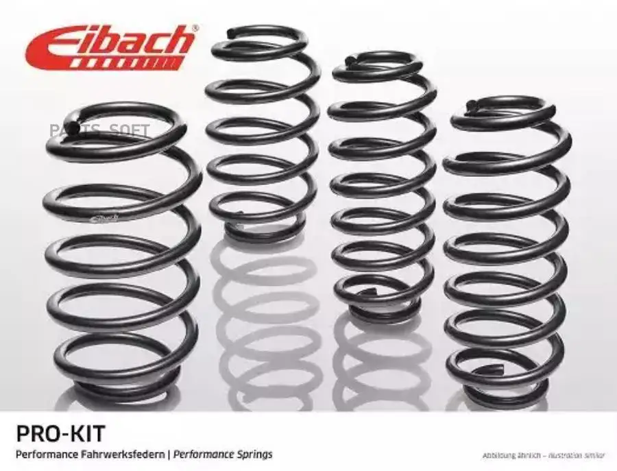 EIBACH E10150030422 Пружина заниженная pro-kit 4szt. (30mm / 30mm) (1090kg 1135kg) au