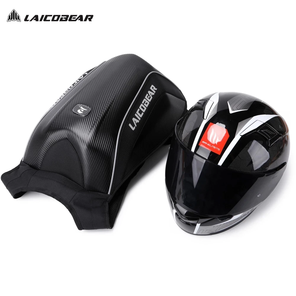 

Carbon Fiber Motorcycle Helmet Backpack Waterproof Moto Rider Bag Expandable Luggage Suitcase Shoulder Bag Reflective Travel Bag