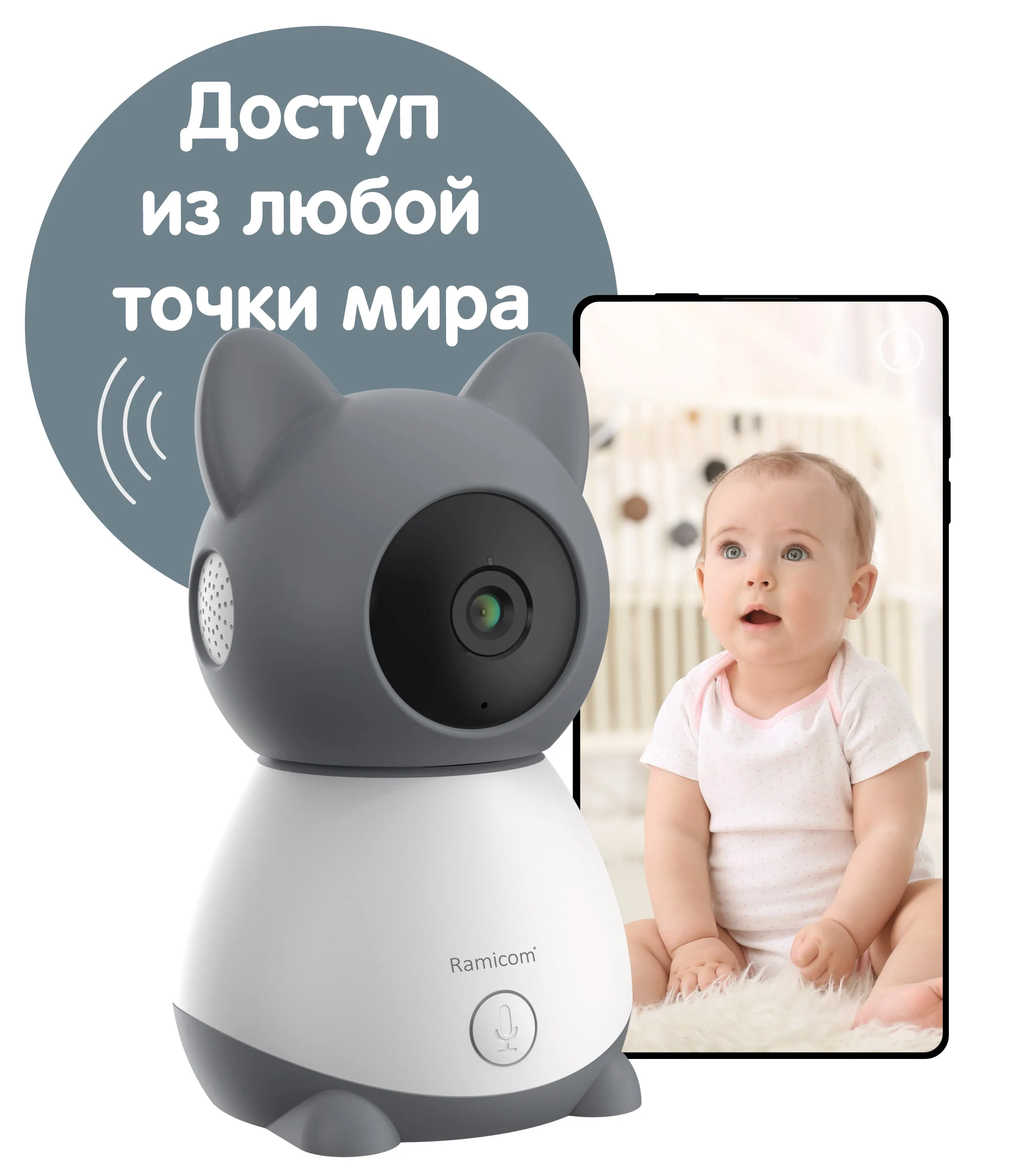 Рисунок 4 - Wi-Fi 2K Видеоняня Ramicom VRC300CTR