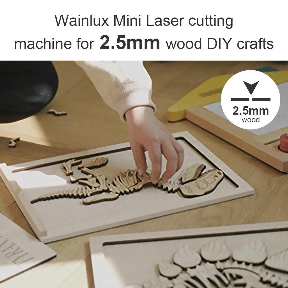 Wainlux K6 Mini Laser Engraver Portable Laser Engraving And Cutting Mahine 3000mW Laser For Wood Acrylic Leather Paper Food Etc images - 6