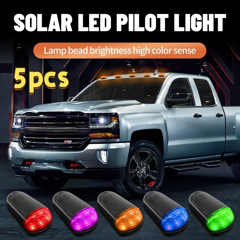 Фонари для кабины на солнечной батарее 1/5 шт. 7 цветов