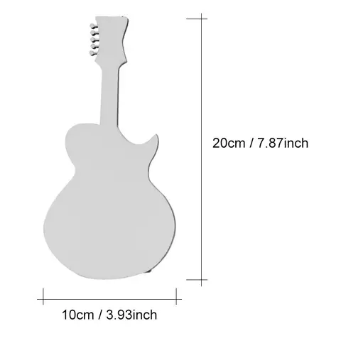 Бесплатная доставка 30 шт./лот 7,87x3,93 дюймов сублимационные заготовки MDF гитарный орнамент знак фоторамки для украшения отеля дома офиса